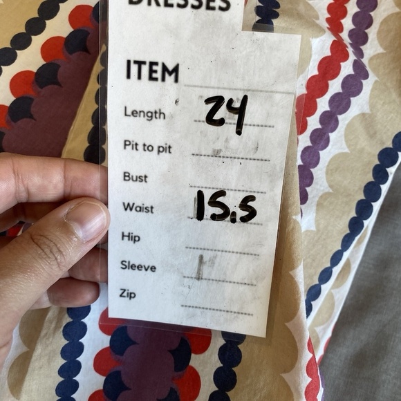 Boden Fit And Flare Womens 10L Purple Tan Stipe Flared A-Line Boho - Picture 12 of 12